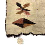 Navajo "SEOLS" Double Saddle Blanket c. 1910-20s, 54" x 34"
