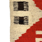 Navajo Transitional Rug with Comb and Arrow Pictorials c. 1900-10s, 63" x 40"