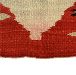 Navajo Transitional Rug with Comb and Arrow Pictorials c. 1900-10s, 63" x 40"