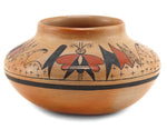 Grace Chapella (1874-1980) and Mark Tahbo (1958-2017) - Hopi Polychrome Jar with Butterfly Pictorials c. 1970s, 4.75" x 8.5"