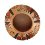 Grace Chapella (1874-1980) and Mark Tahbo (1958-2017) - Hopi Polychrome Jar with Butterfly Pictorials c. 1970s, 4.75" x 8.5"