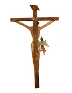 Jose Benito Oretga (1858-1941) - New Mexican Christo c. 1895, 55" x 34" x 7.5"