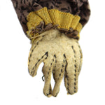 Plains Doll with Beaded Necklace c. 1900s, 14" x 7" x 3"