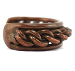 Navajo - Copper Bracelet with Braided Design c. 1950-60s, size 6.5