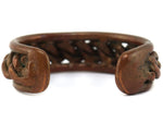 Navajo - Copper Bracelet with Braided Design c. 1950-60s, size 6.5