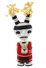 Fred Myron, Jr. - Hopi Koshare Kachina with Scottie Pippen #33 Chicago Bulls Jersey c. 1994, 8.5" x 2.5" x 4"