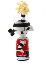 Fred Myron, Jr. - Hopi Koshare Kachina with Scottie Pippen #33 Chicago Bulls Jersey c. 1994, 8.5" x 2.5" x 4"