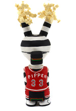 Fred Myron, Jr. - Hopi Koshare Kachina with Scottie Pippen #33 Chicago Bulls Jersey c. 1994, 8.5" x 2.5" x 4"