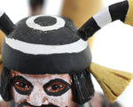 Regina Naha - Hopi "Climbing Clowns" Koshare Basketball Player Kachinas, 19.5" x 13" x 7.5"