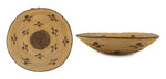 Pima Basket with Coyote Tracks Design c. 1980, 2.5" x 9.5"