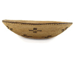 Pima Basket with Coyote Tracks Design c. 1980, 2.5" x 9.5"