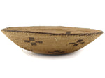 Pima Basket with Coyote Tracks Design c. 1980, 2.5" x 9.5"