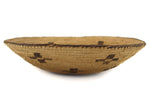 Pima Basket with Coyote Tracks Design c. 1980, 2.5" x 9.5"