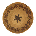 Yokuts Polychrome Basket with Rattlesnake Design c. 1900-20s, 3.75" x 12"