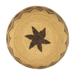 Yokuts Polychrome Basket with Rattlesnake Design c. 1900-20s, 3.75" x 12"
