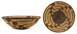 Pima Basket with Whirling Logs Design c. 1920-30s, 4.25" x 14"