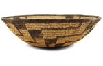Pima Basket with Whirling Logs Design c. 1920-30s, 4.25" x 14"