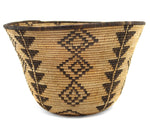 Apache Basket with Diamond Design c. 1930-40s, 8.25" x 13.5"