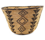 Apache Basket with Diamond Design c. 1930-40s, 8.25" x 13.5"