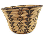 Apache Basket with Diamond Design c. 1930-40s, 8.25" x 13.5"