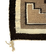 Navajo Two Grey Hills Rug c. 1930s, 43.5" x 23"