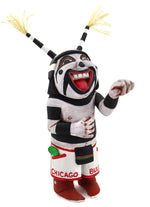 Neil David, Sr. - Hopi Koshare Kachina Wearing Chicago Bulls Basketball Shorts c. 1980-90s, 6.5" x 2.75" x 4"