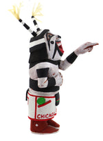 Neil David, Sr. - Hopi Koshare Kachina Wearing Chicago Bulls Basketball Shorts c. 1980-90s, 6.5" x 2.75" x 4"