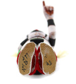 Neil David, Sr. - Hopi Koshare Kachina Wearing Chicago Bulls Basketball Shorts c. 1980-90s, 6.5" x 2.75" x 4"