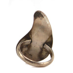 Bernard Dawahoya - Hopi - Silver Overlay Ring c. 1970s, size 6.75