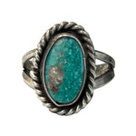 Navajo - Turquoise and Silver Ring c. 1930s, size 3