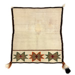 Navajo Single Saddle Blanket c. 1900-10s, 33.5" x 31.5"