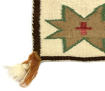 Navajo Single Saddle Blanket c. 1900-10s, 33.5" x 31.5"