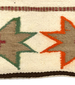 Navajo Single Saddle Blanket c. 1900-10s, 33.5" x 31.5"