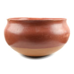 San Juan Redware Bowl c. 1950s, 7.5" x 13.5"