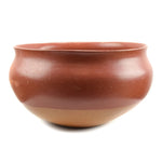 San Juan Redware Bowl c. 1950s, 7.5" x 13.5"