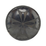 Santana (1909-2002) and Adam (1903-2000) Martinez - San Ildefonso Black on Black Plate c. 1960s, 6" diameter