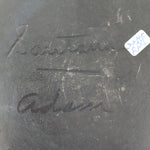 Santana (1909-2002) and Adam (1903-2000) Martinez - San Ildefonso Black on Black Plate c. 1960s, 6" diameter