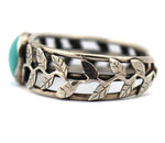 Marco Patania - Supernova Turquoise and Sterling Silver "Trellis" Bracelet, size 6.25