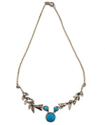 Marco Patania - Campitos Turquoise and Sterling Silver "Catherine" Necklace, 18" length