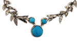 Marco Patania - Campitos Turquoise and Sterling Silver "Catherine" Necklace, 18" length