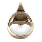 Marco Patania - Meteorite, 18K Gold, and Sterling Silver Ring, size 10.5