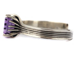 Sam Patania - "Grand Cathedral Cuff" Amethyst and Sterling Silver Bracelet, size 6.25