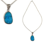 Marco Patania - Sleeping Beauty Turquoise and Sterling Silver Necklace, 16" length