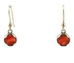 Sam Patania - Spiny Oyster and Sterling Silver French Hook Earrings, 1.25" x 0.375"