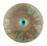 Rose Cabat (1914-2015) - Large Turquoise Ovoid with Olive Browns c. 1960-75, 9" x 6.5"