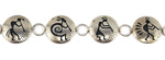 Manuel Hoyungowa (1953-2011) - Hopi - Silver Overlay Concho Belt with Kokopelli Designs c. 1980s, 35" length