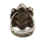 Possibly Sherry Sandoval - Navajo - Blue Gem Turquoise and Silver Ring c. 1950s, size 5
