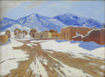 Sheldon Parsons (1866-1943) - Winter Mountain Adobe