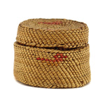 Makah Lidded Basket with Duck Pictorials c. 1900-20s, 2" x 2.75"