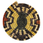 Hopi Polychrome Coil Plaque c. 1950-60s, 7.75" diameter